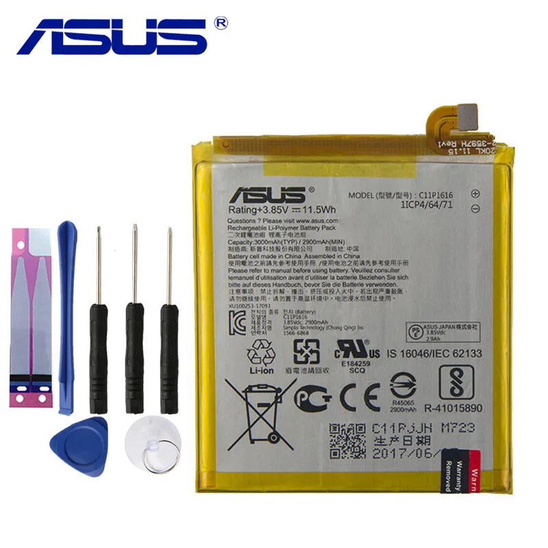 

Original ASUS C11P1616 Phone Battery For ASUS ZenFone V V520KL A006 3000mAh