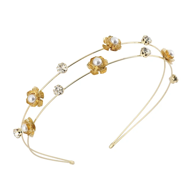 MOLANS Crystal Headband For Women Butterfly Double Hairband Moon Star Inlaid Rhinestone Hair Bands Hair Accessories Lavender