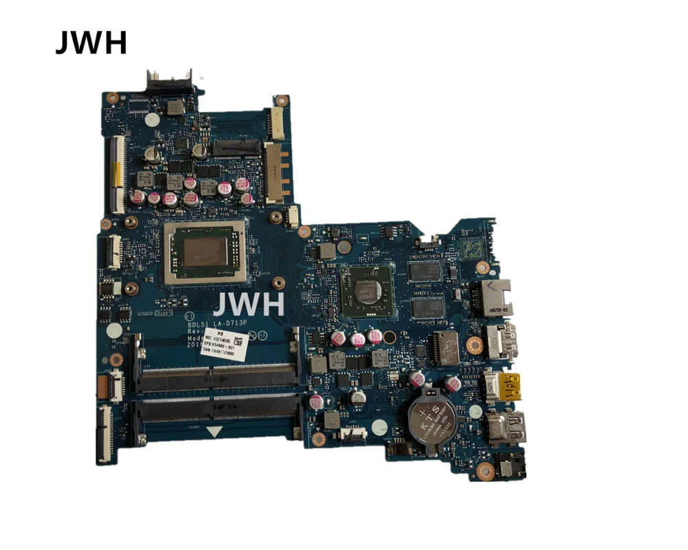 Для hp Тетрадь 15-ba материнская плата R7M1-70 2 Гб A10-9600P LA-D713P 854960-001 854960-501 854960-601