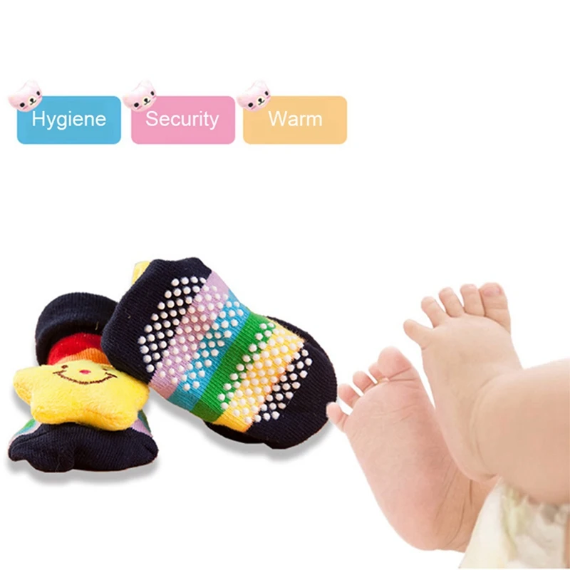 Baby Socks Rubber Anti Slip Floor Cartoon Kids Toddlers Autumn Spring Fashion Animal Newborn Cute 0-6-12month