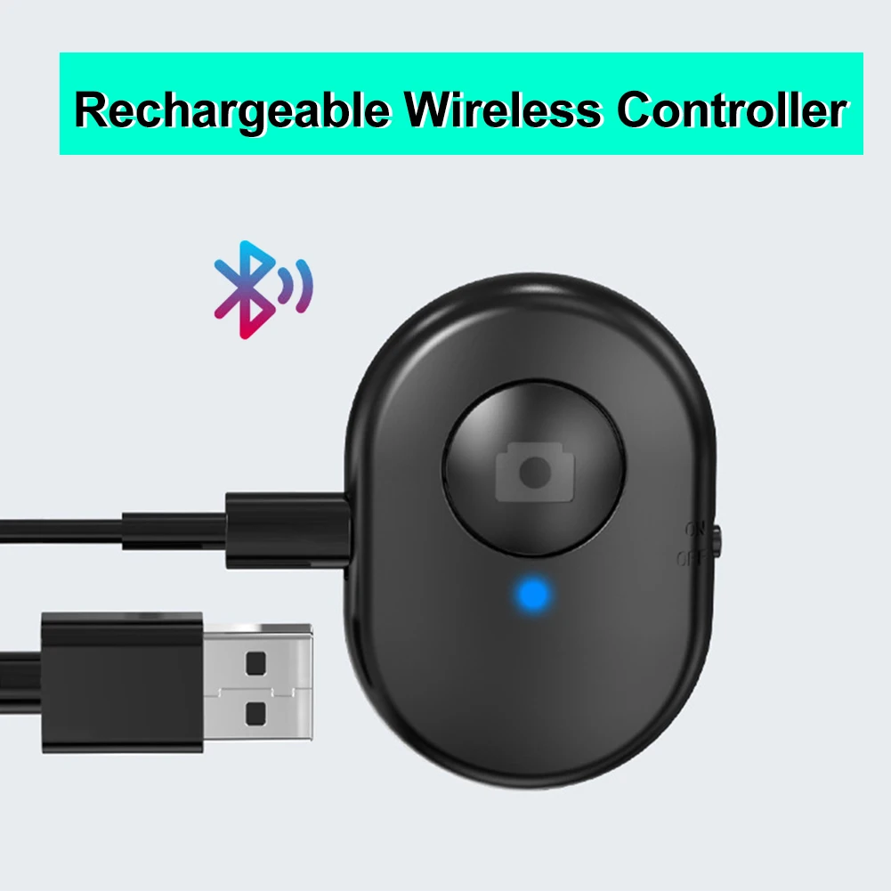 Перезаряжаемая Bluetooth-совместимая палка с автоспуском для селфи затвором