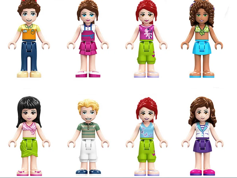 Legoing Friends Princess Olivia Mia Kate Stephanie Emma Andrea Building Blocks Toys For Children Friends Legoing Figure Toy