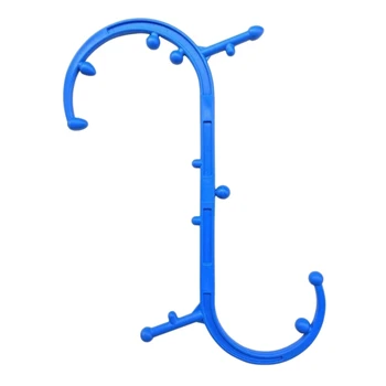 

Multifunctional Portable Massager Point Blood Muscle Massage Stick Shoulder and Neck Back Self Massage Tool Fitness Blue