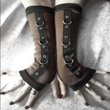 D-образная пряжка женские рукава модные Локоть Длина без пальцев гетры зимние перчатки FOU99