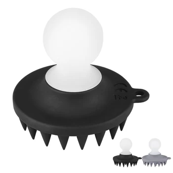 

Silicone Scalp Massager Brush Comb Head Massage Hair Brush Soft Shampoo Brush Wet Dry Use Remove Dandruff Promote Hair Growth