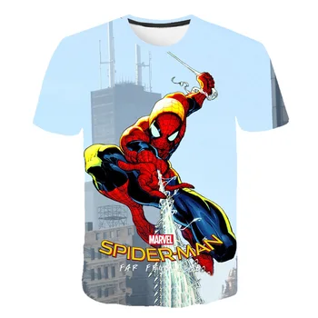 

Children Short Sleeve shirt For Boy Tee Tops Clothes Girls Cartoon Spiderman Pattern T Shirt Kids Top Costume short sleeve Tops