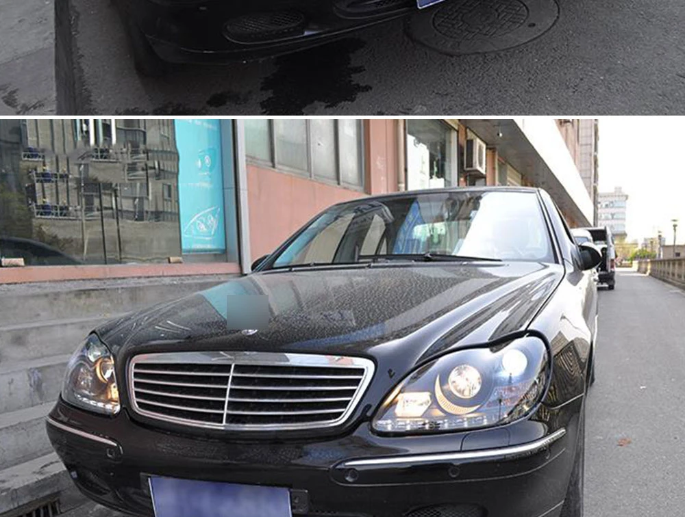 Автомобильный Стайлинг для Benz S-Class W220 S280 S320 S500 S600 S350 1999-2005 лет фары подходят 2002-2005 год HID/Xenon модели