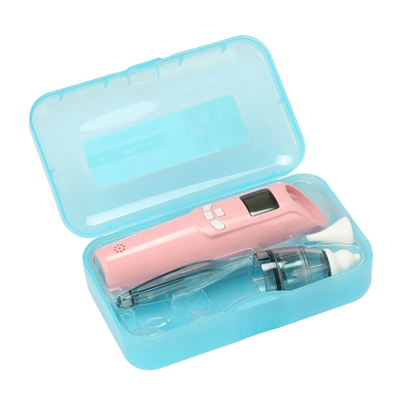 H37A Baby Nasal Aspirator Electric Safety Nose Cleaner Adjust Silicone Snot Sucker