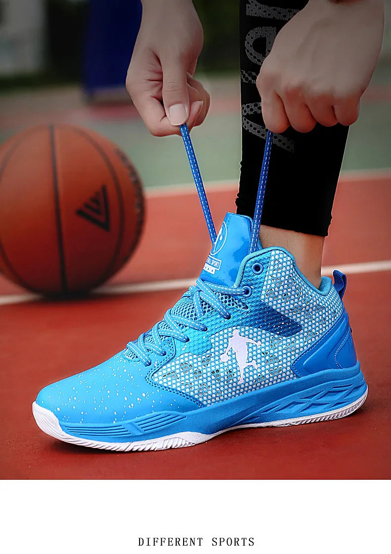 Мужские баскетбольные кроссовки Jordan с высоким берцем, амортизирующий светильник, баскетбольные кроссовки, Нескользящие дышащие спортивные кроссовки Jordan
