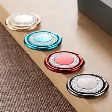 Bijou de luxe support de téléphone doigt téléphone anneau support magnétique voiture téléphone support pour iphone xr 7 8 xs max xiaomi mi 9 huawei samsung(China)