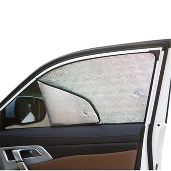 

SJ 2Pcs Car Sunshade Windshield Visor Front Side Cover UV Protection For JEEP Compass Renegade Cherokee Grand Cherokee