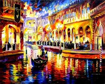 

14CT/16/18/27/28/25 CROSS STITCH Lover scenery Cross Stitch R5251 landscape tree cotton threads landscape oil painting City