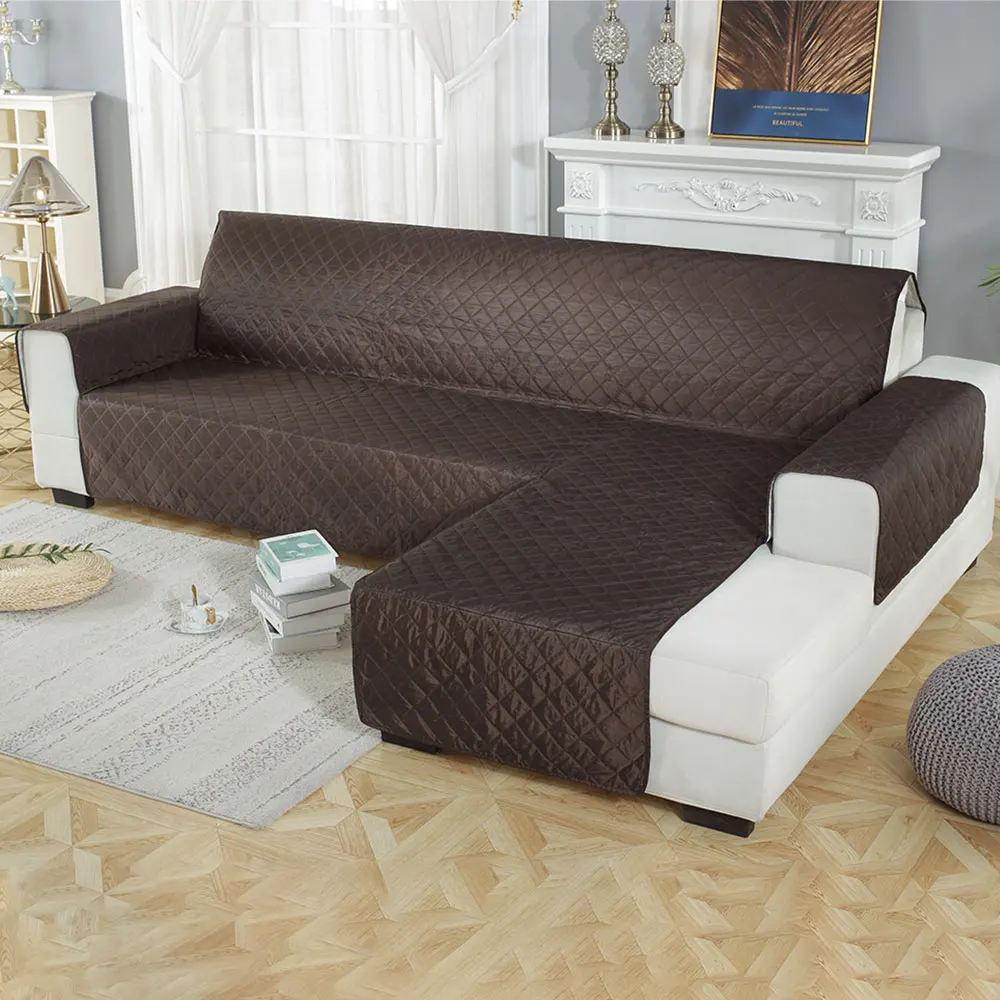 Waterproof Sofa Slipcover Non-slip Soft Sectional Couch Covers Pet Furniture Protector Slipcovers Right Left Arm Sofa Cover