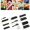 Sushi Maker 12 Pieces Kit Plastic Sushi Set of Tools Kitchen Tools/Sushi Set/Sushi Mold/Rice Ball Cake Roll Mold ► Photo 3/6