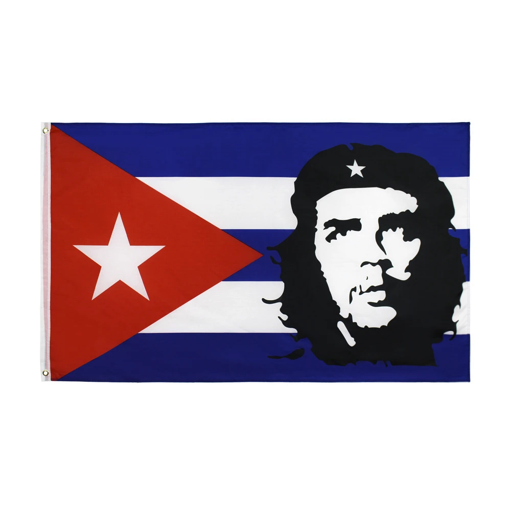 90*150 см EI CHE Ernesto Guevara с кубинским флагом | Дом и сад