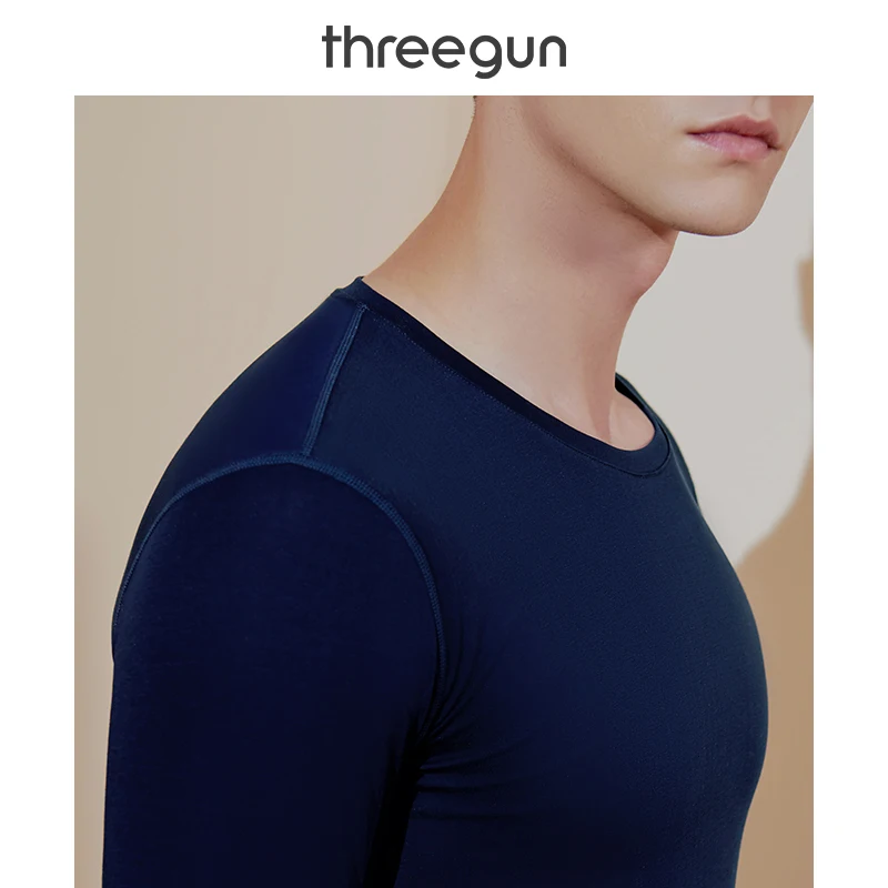 THREEGUN комплект термобелья для мужчин высокое качество Стеганный хлопок легкий