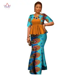 Летнее женское платье традиционный Африканский Традиционный комплект из 2 предметов женская одежда на заказ топы + горячая Распродажа юбок