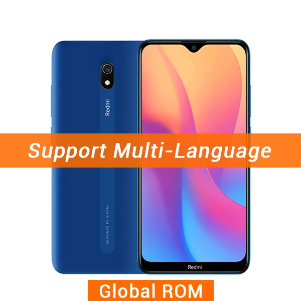 Мобильный телефон Xiaomi Redmi 8A 8 A с глобальной прошивкой, 4 Гб ОЗУ, 64 Гб ПЗУ, Восьмиядерный процессор Snapdragon 439, 6,22 дюйма, 5000 мАч, камера 12 МП, смартфон - Цвет: Global ROM Blue