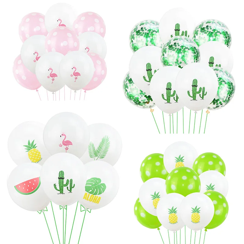 Летняя Вечеринка Декор войлочный баннер тропические листья бандаж Фламинго