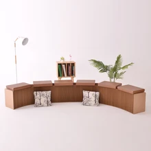 Tabouret pliant en papier créatif, chaise de rangement, banc à échelle, chambre à coucher, Portable, gain de place, meubles, banc rembourré
