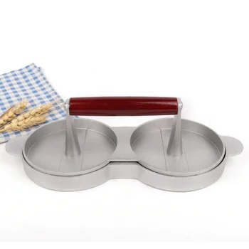 

Kitchen Round Shape Hamburger Press Aluminum Alloy Hamburger Meat Beef Grill Burger Press Patty Maker Mold Kitchen Meat Tools