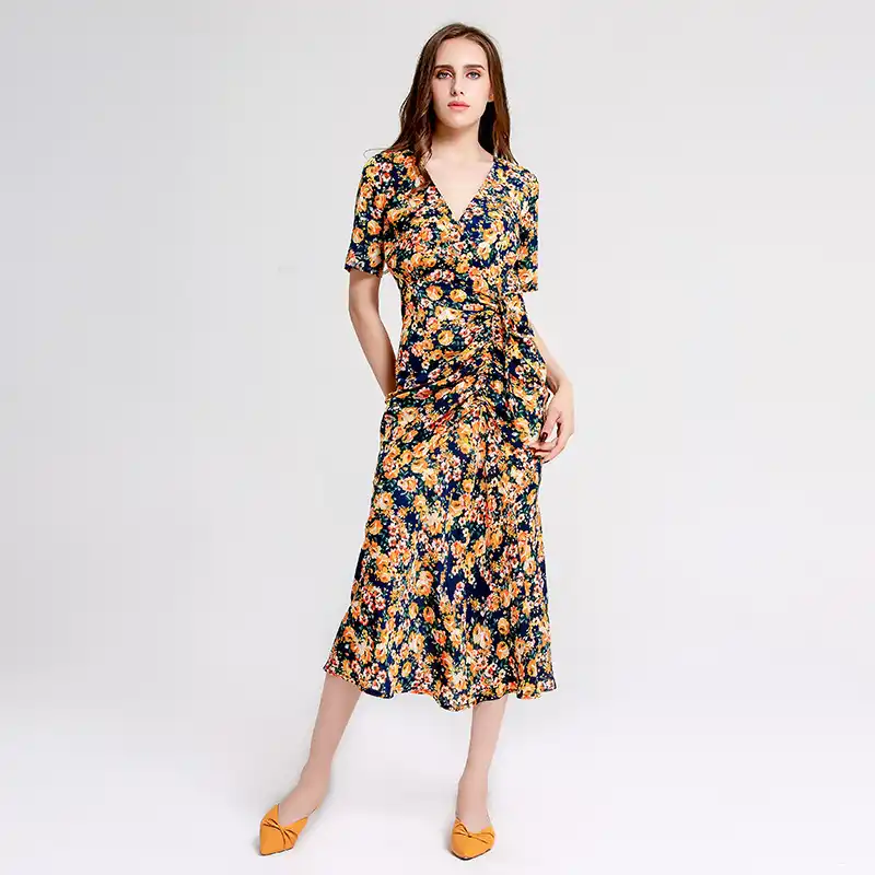 vestido floral elegante