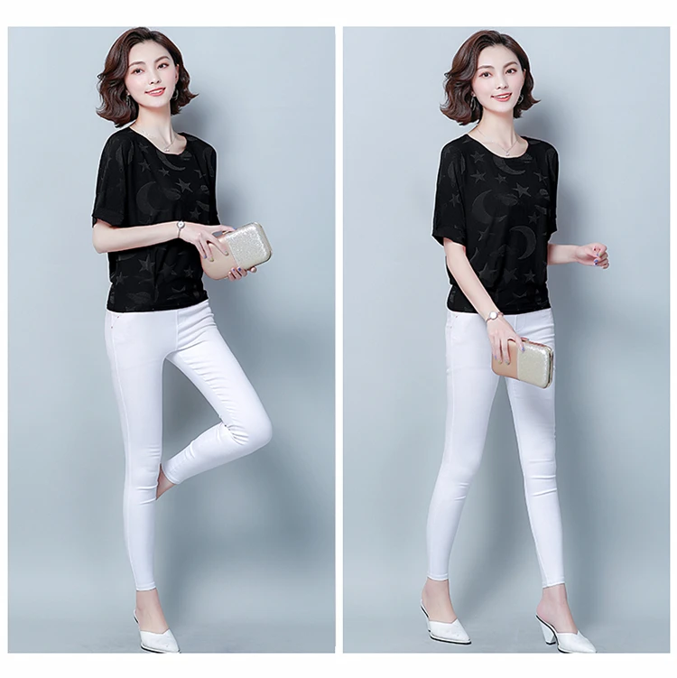 Camisetas verano mujer футболка летние топы женские с коротким рукавом принт белая футболка с круглым вырезом Женская блузка, Футболка женская