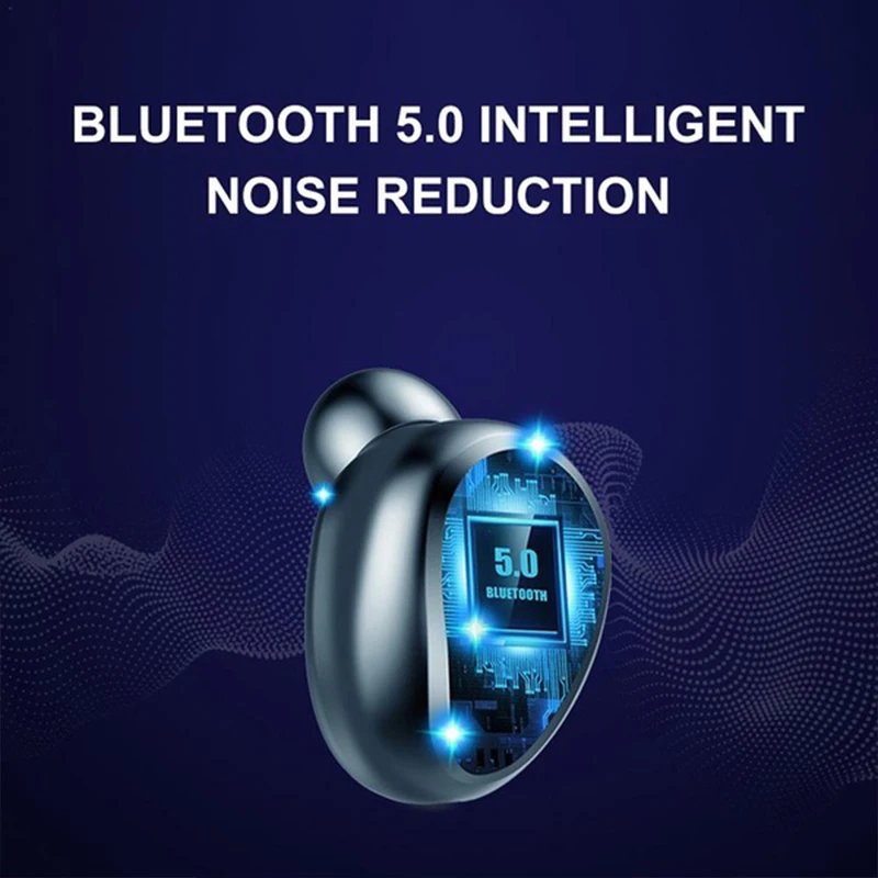 IPX7 Bluetooth 5,0, наушники с шумоподавлением, гарнитура, светодиодный дисплей, Беспроводные спортивные наушники, емкость 3500 мАч, наушники для всех телефонов