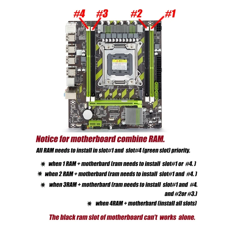 motherboards computer X79 Computer Motherboard Set X79 with Xeon E5 2650 V2 CPU Max 16GB 4X 4GB DDR3 ECC REG 1600Mhz NVME for Gaming Server mother board of computer