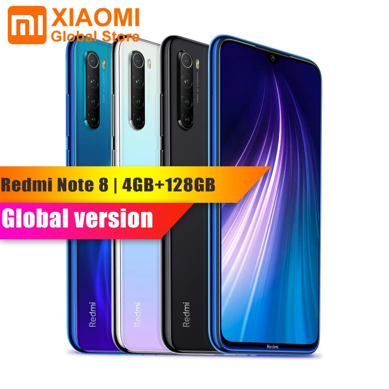 Глобальная версия Xiaomi Note 8 4 Гб оперативной памяти 128 ГБ ROM мобильный телефон Snapdragon