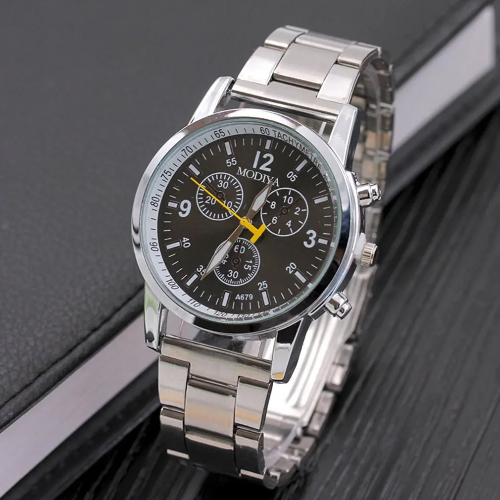

Metal Surface Steel Strip Fashion Casual Luxury Analog Quartz Watch Mens Watch with High Precision Gift Present GD025