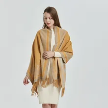 Winter Cashmere Scarf For Women Poncho Fashion Pashmina Shawl Warm Scarfs Female Big Shawls and Wraps Neck Scarves For Lady Winter Cashmere Scarf For Women Poncho Fashion Pashmina Shawl Warm Scarfs Female Big Shawls and Wraps Neck Scarves For Lady