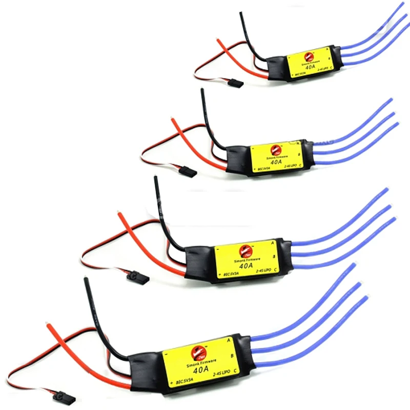 40A ESC Бесщеточный электронный регулятор скорости 2-4S 5V 3A BEC для FPV Мультикоптер Запчасти для инструментов