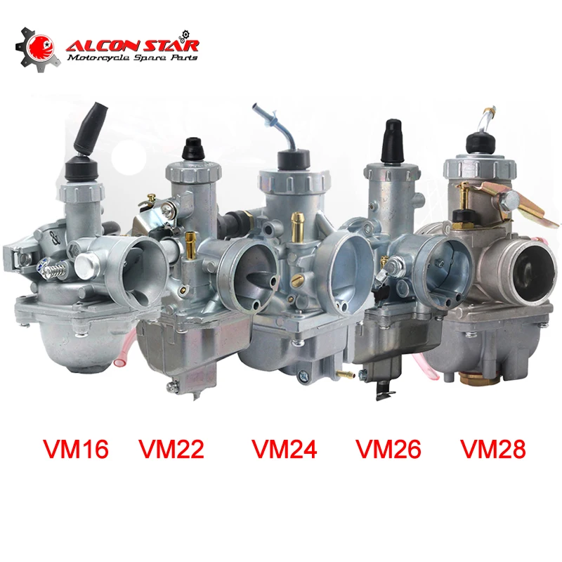 Alconstar VM серии мотоцикл Mikuni Карбюратор Carb VM16 VM22 VM24 VM26 VM28 для Honda Для Kawasaki Yamaha KTM дит