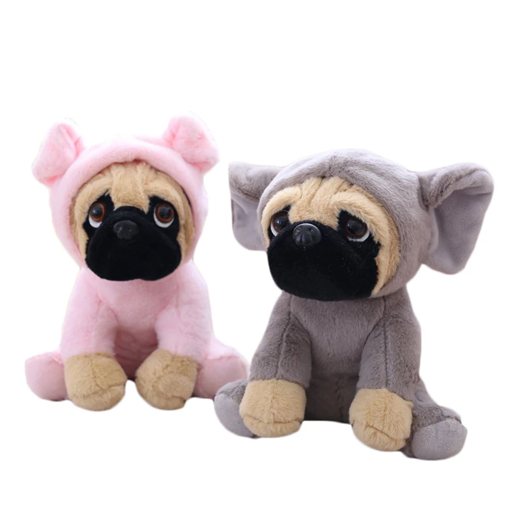 センチメートルかわいいパグ犬ぬいぐるみのおもちゃ犬コスプレ恐竜ウサギ象ぬいぐるみ子の誕生日プレゼント Stuffed Plush Animals Aliexpress