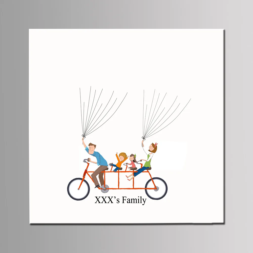 

Family Date Guest Book Personalized Fingerprint Painting Fingerprint Signature Guest Book Party Sign Picture Party Decorations