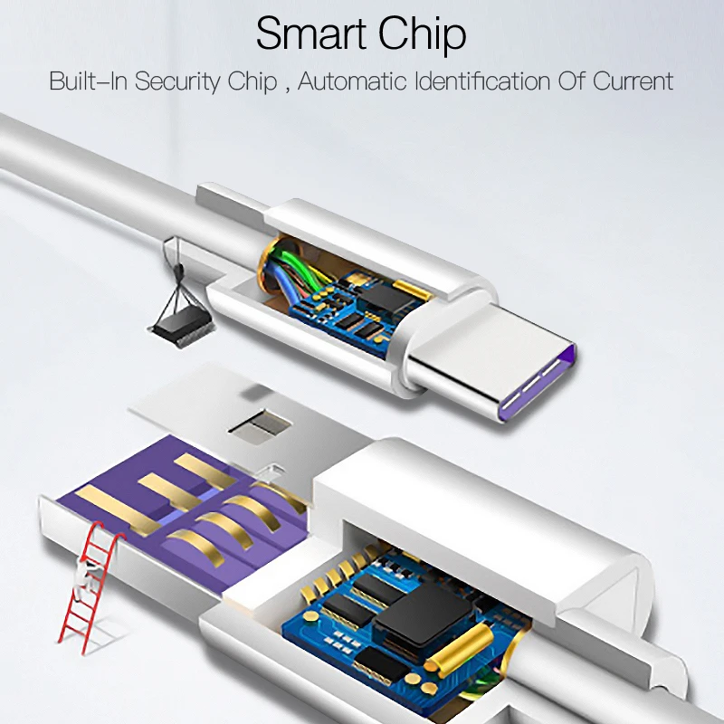 Для huawei USB 5A для кабеля type C для huawei P30 P20 Pro lite Mate20 10 Pro P10 Plus USB зарядное устройство кабель