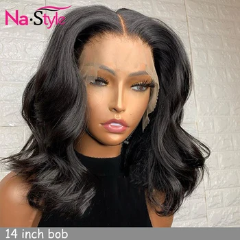 

Short Deep Wave Lace Front Wig For Black Women 13x6 Pixie Cut Wig Human Hair Short Bob Pre Plucked Bleached Knots Wigs 150% Remy