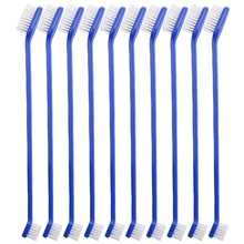 10 шт. зубная щетка для собак, кошек, зубная щетка, зубная щетка для животных, зубная щетка с двойной головкой для домашних животных, уход за полостью рта, посылка по почте