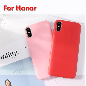 

100pcs Luxury Liquid Silicone Soft Case For Huawei Honor 20 20i Pro V20 9X 8X 8A Max Enjoy 9 SE Plus Play Candy Color Cover