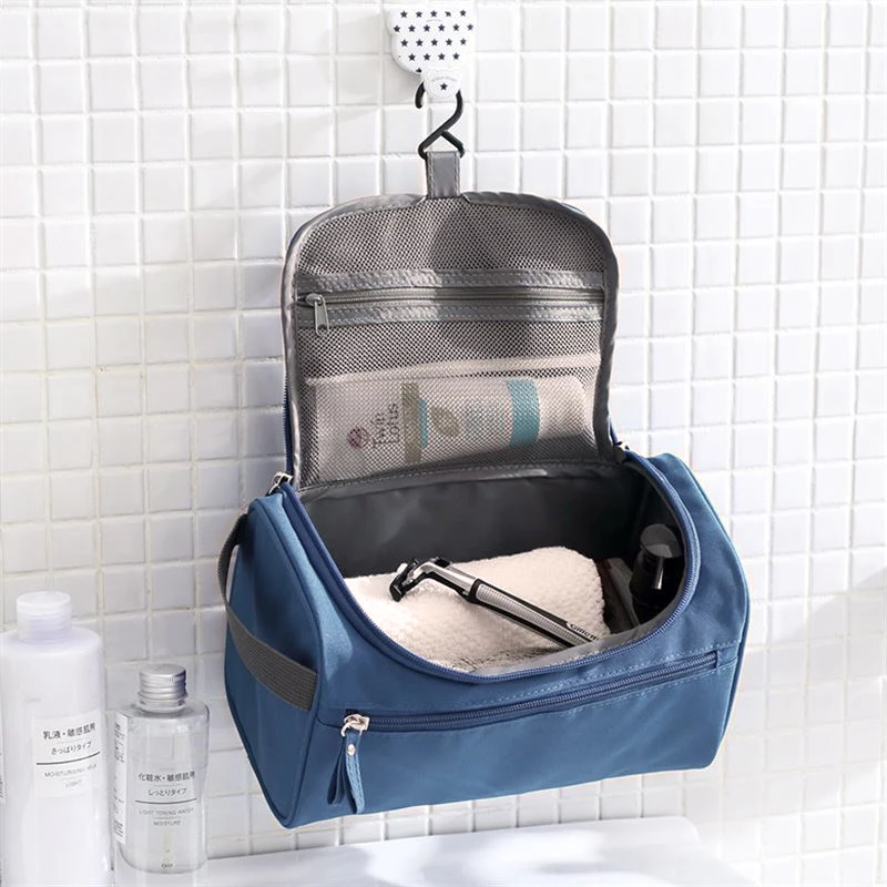 

Solid Hanging Travel Cosmetic Bags Women's Men' Waterproof Toiletry Makeup Wash Case Organizer Necessaries Accessories supplies