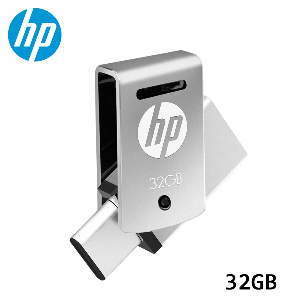 Hp Dual USB 3,1 диск OTG type-C флэш-накопитель металлический 32 Гб 64 Гб 128 ГБ мини флэш-диск Флешка для смартфона ноутбука флэш-накопитель