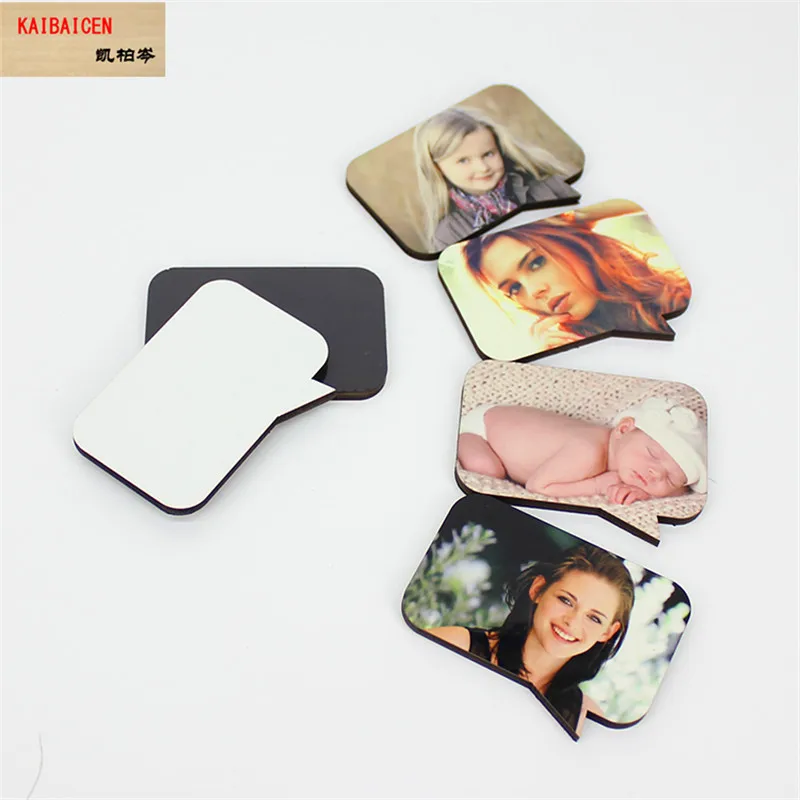 50 pcs) Blanks MDF Sublimation Heat transfer print Fridge magnets ( one  side) - AliExpress