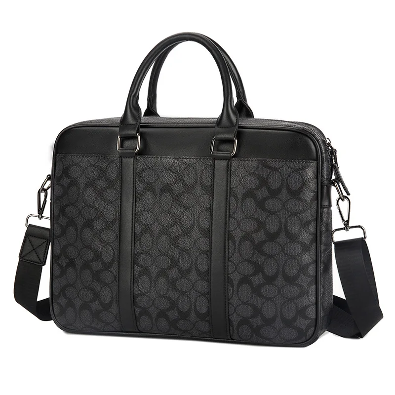 2019 Новый клетчатый мужской портфель из ПВХ, Классическая мужская сумка, сумка для ноутбука, Диагональная Сумка