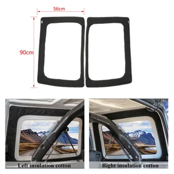 

For Jeep Wrangler JL 4-Door 2018+ Window Heat Cotton Set Accessories Inner Black