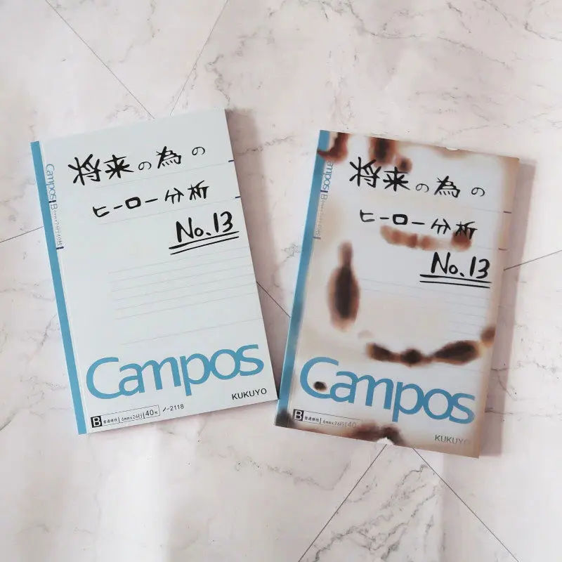 

Anime My Hero Academia Notebook Midoriya Izuku Cosplay Burned Notebook Accessories Student Personality Notebook Gift