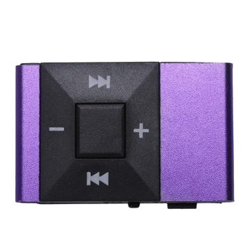 

Mini MP3 Player Sport Music Player 16GB SD TF Supported With Clip Headphone USB Cable