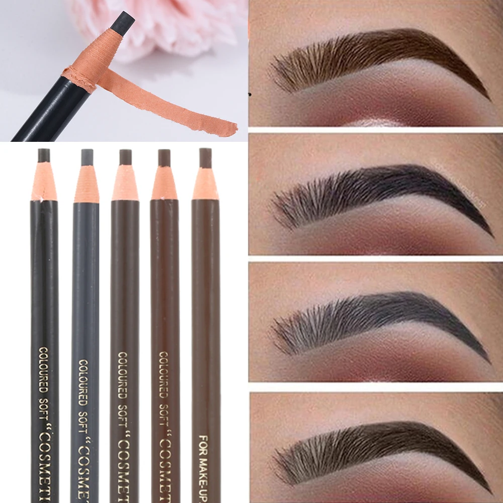 

1PC New Microblading Eyebrow Tattoo Pen Waterproof Permanent Makeup Eye brow Pencil Positioning Lip Eyebrow Crayon Enhancer