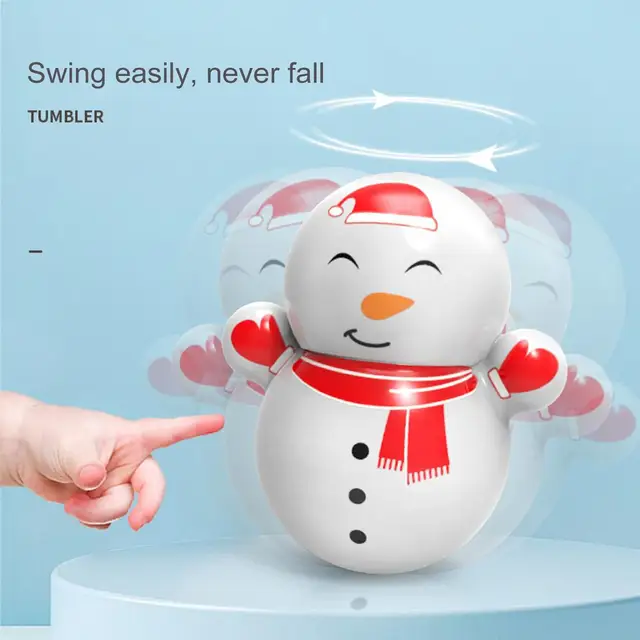 Roly Poly Tumbler Toys For Baby 3 To 12 Months Musical Wobble Toys 20 PCS Baby Montessori Sensory Toy Swing With Music Education 2