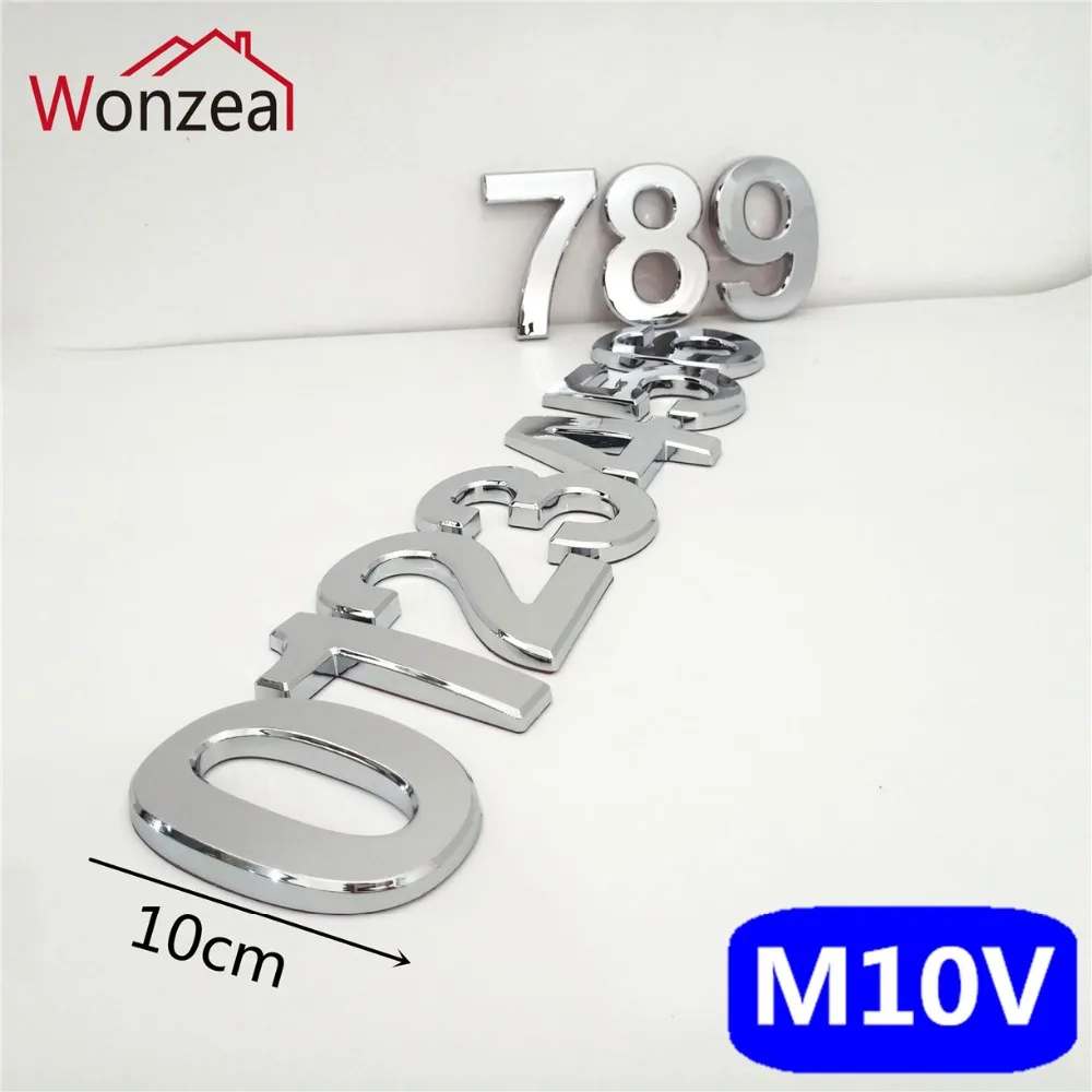 M10V亮银10cm塑料门牌=c混合5